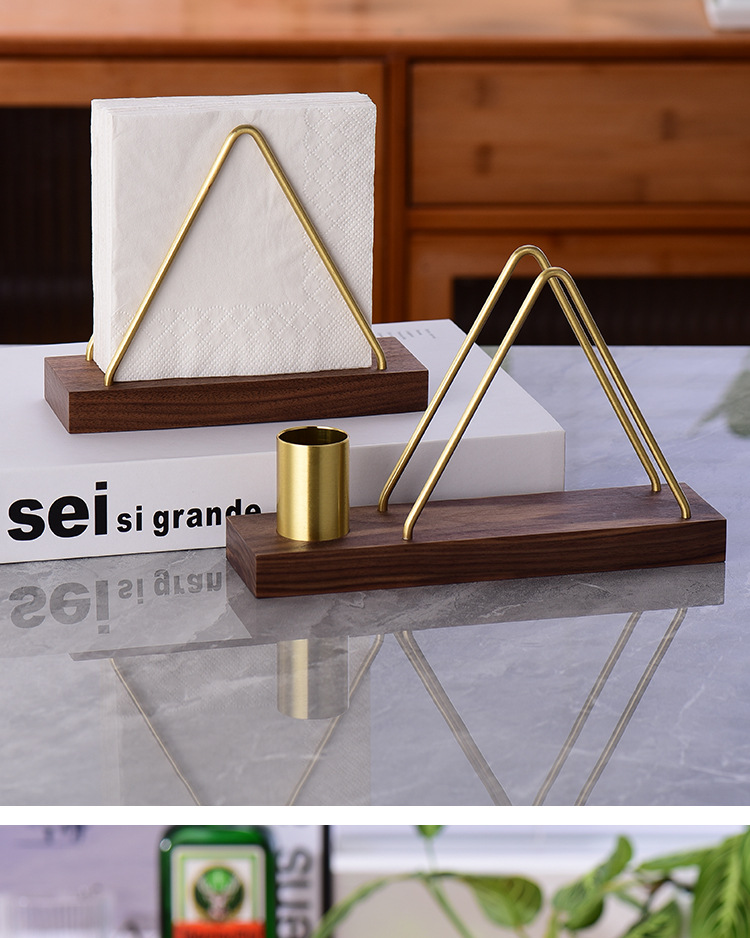 Solid wood creative vertical tissue holder, coffee shop, hotel, restaurant, milk tea shop, napkin holder, simple table tissue seat pic 17