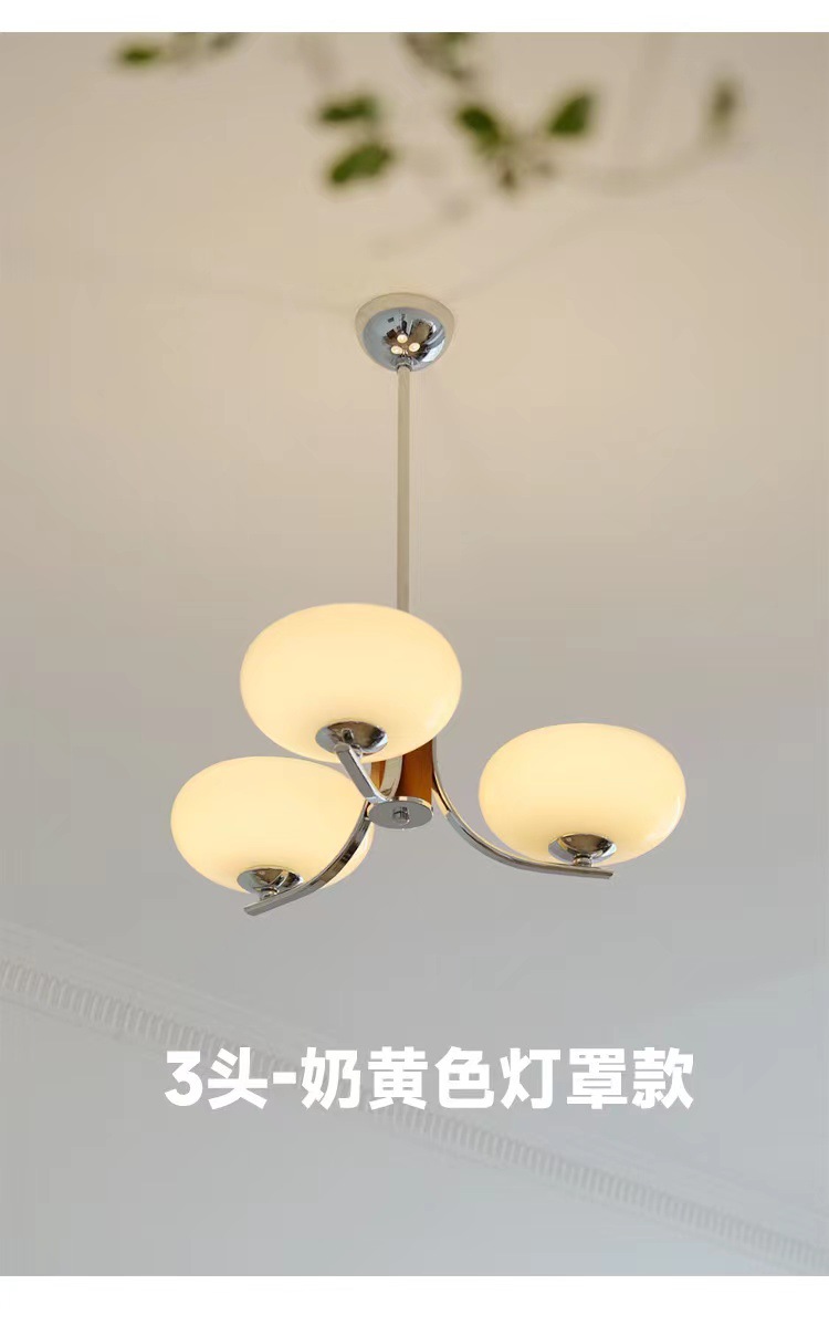 迪格雅中古北欧实木卧室餐厅吊灯 法式复古原木mcm书房客厅吊灯详情12