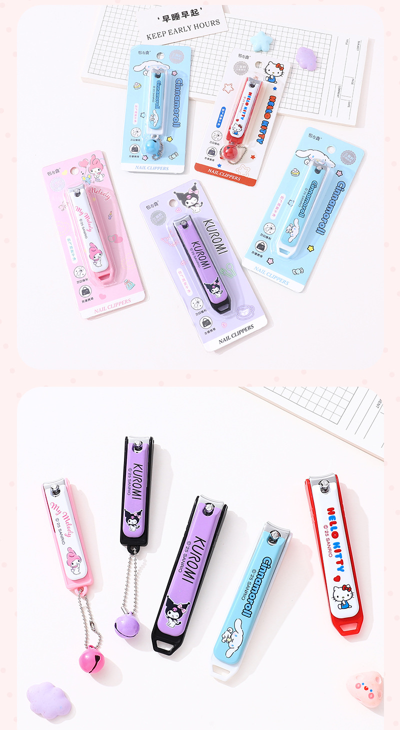 Sanrio officially authorized nail clippers, cute cartoon toe trimming, small and portable, splash-proof Hello Kitty nail clippers pic 18