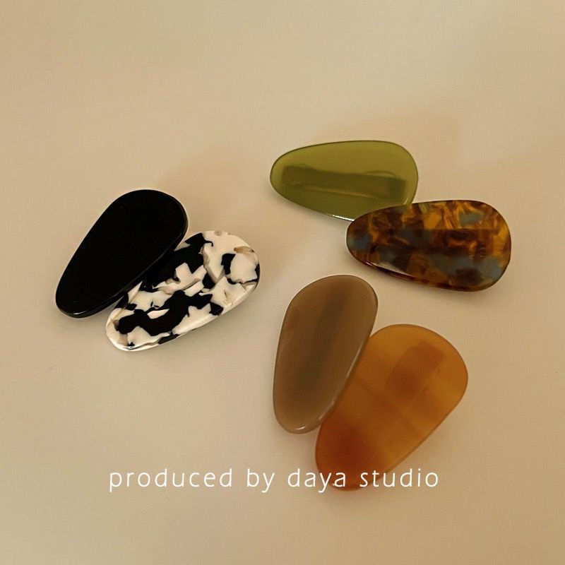 法式又日常 醋酸水滴发夹高级感小众设计气质复古发卡刘海边夹详情19