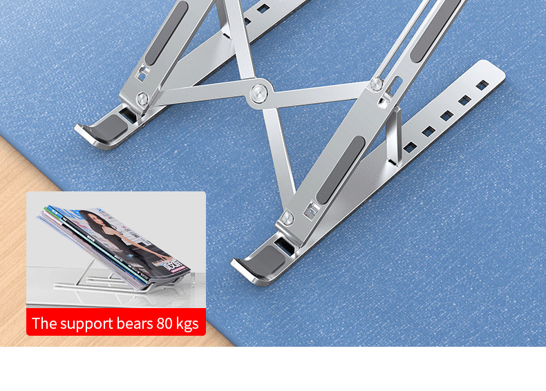 Cross-border computer stand, notebook lift and heat dissipation stand, portable storage, aluminum alloy multi-functional N3 pic 30