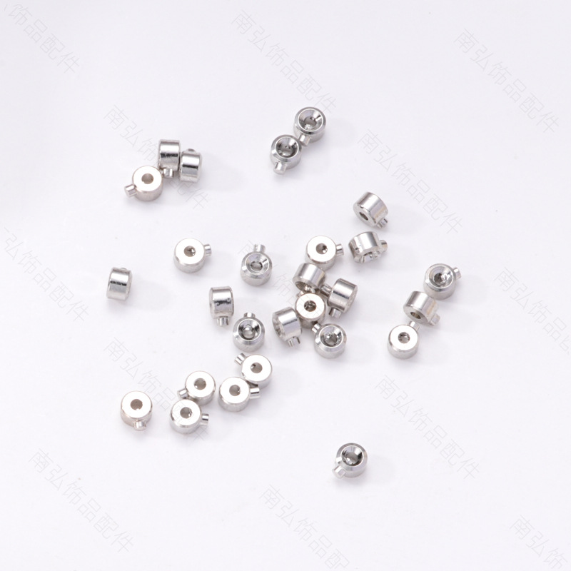 Copper-plated 18K copper beads, pressure cooker press-type positioning beads, end clamp, spacer beads, diy decorative accessories, small gold balls pic 9
