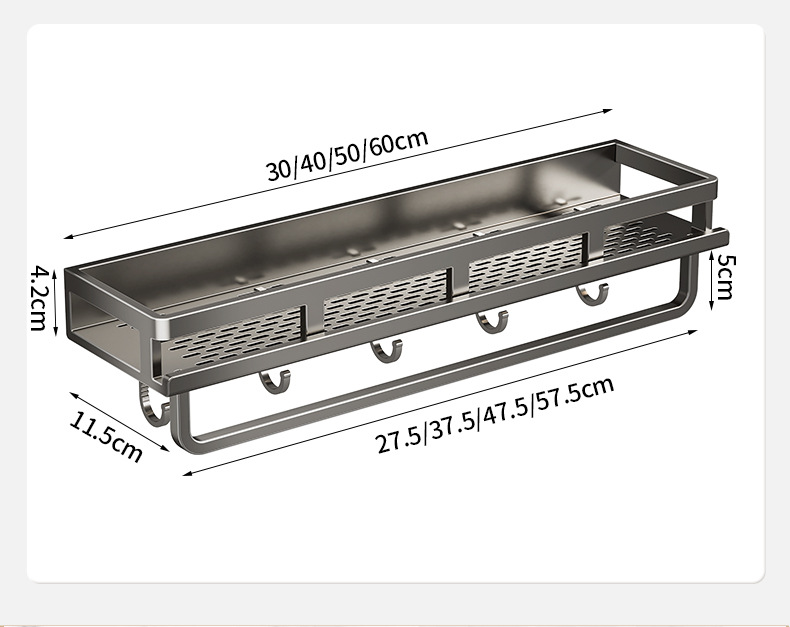 卫生间置物架免打孔浴室洗漱台洗澡洗手间壁挂式墙上厕所收纳架子详情19