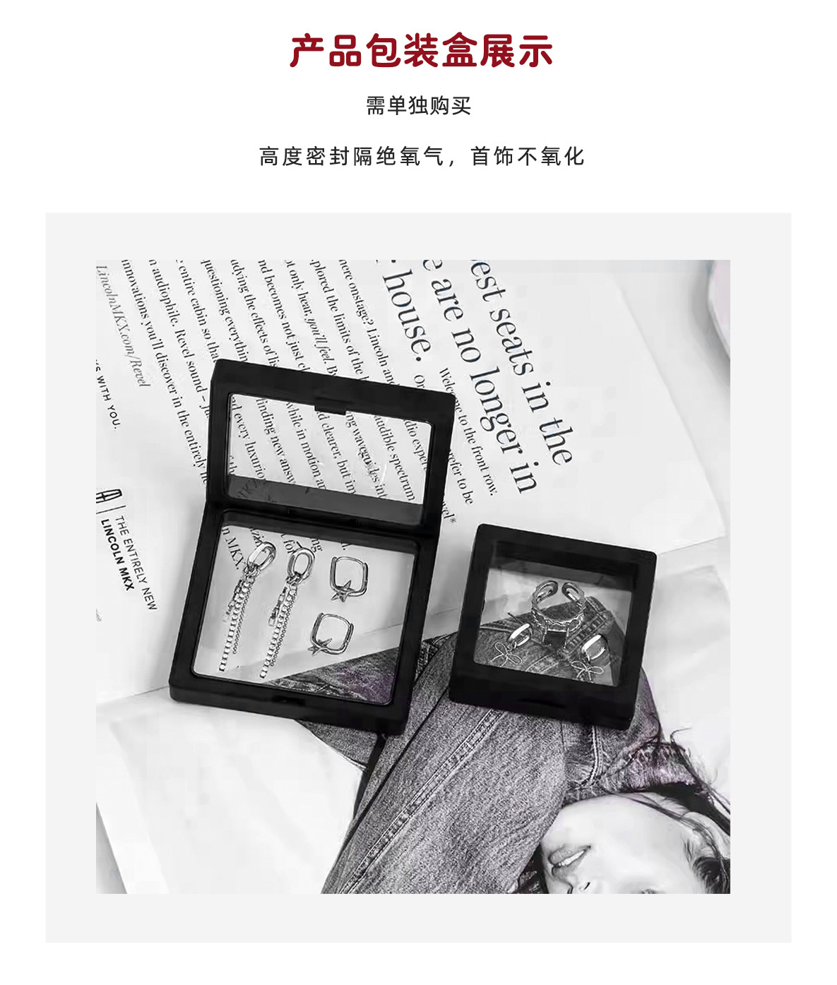 HAlu*系列精致耳圈耳钉 法式素圈小众慵懒风锆石小巧精致圆圈耳钉详情10