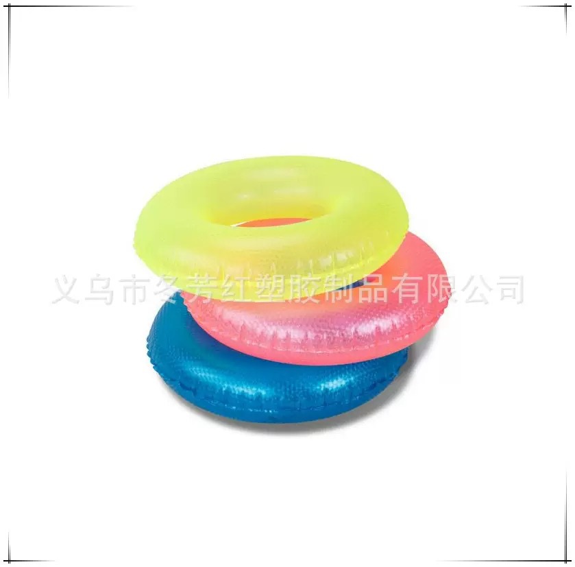厂家批发儿童成人加厚3D珠光荧光泳圈男女救生圈运动户外游泳用品详情2