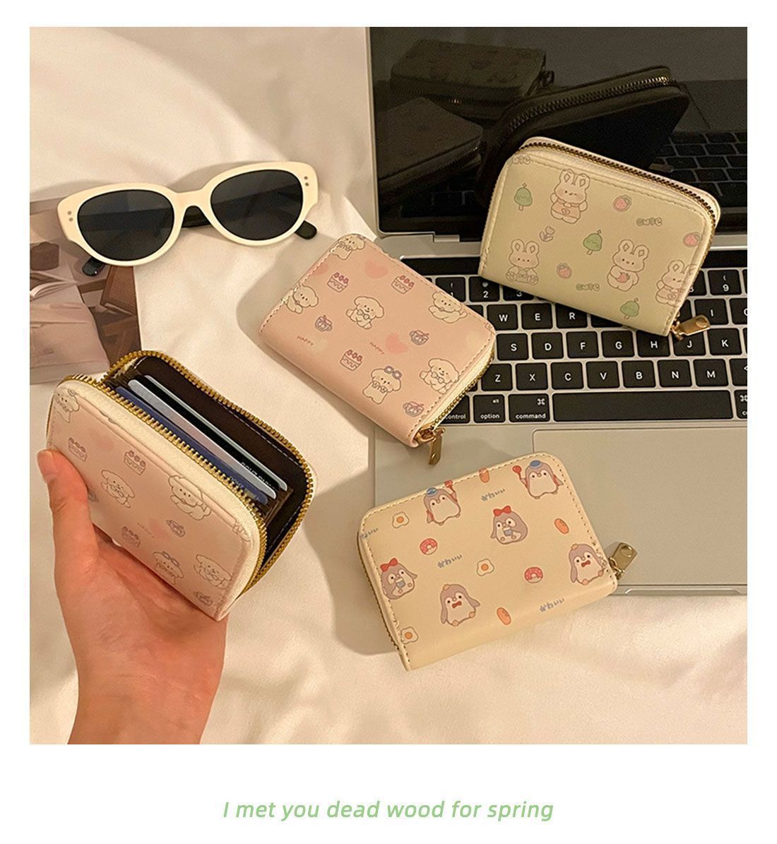 可爱卡包女款大容量超薄多卡位小巧卡套驾驶证件收纳包便携零钱包详情3