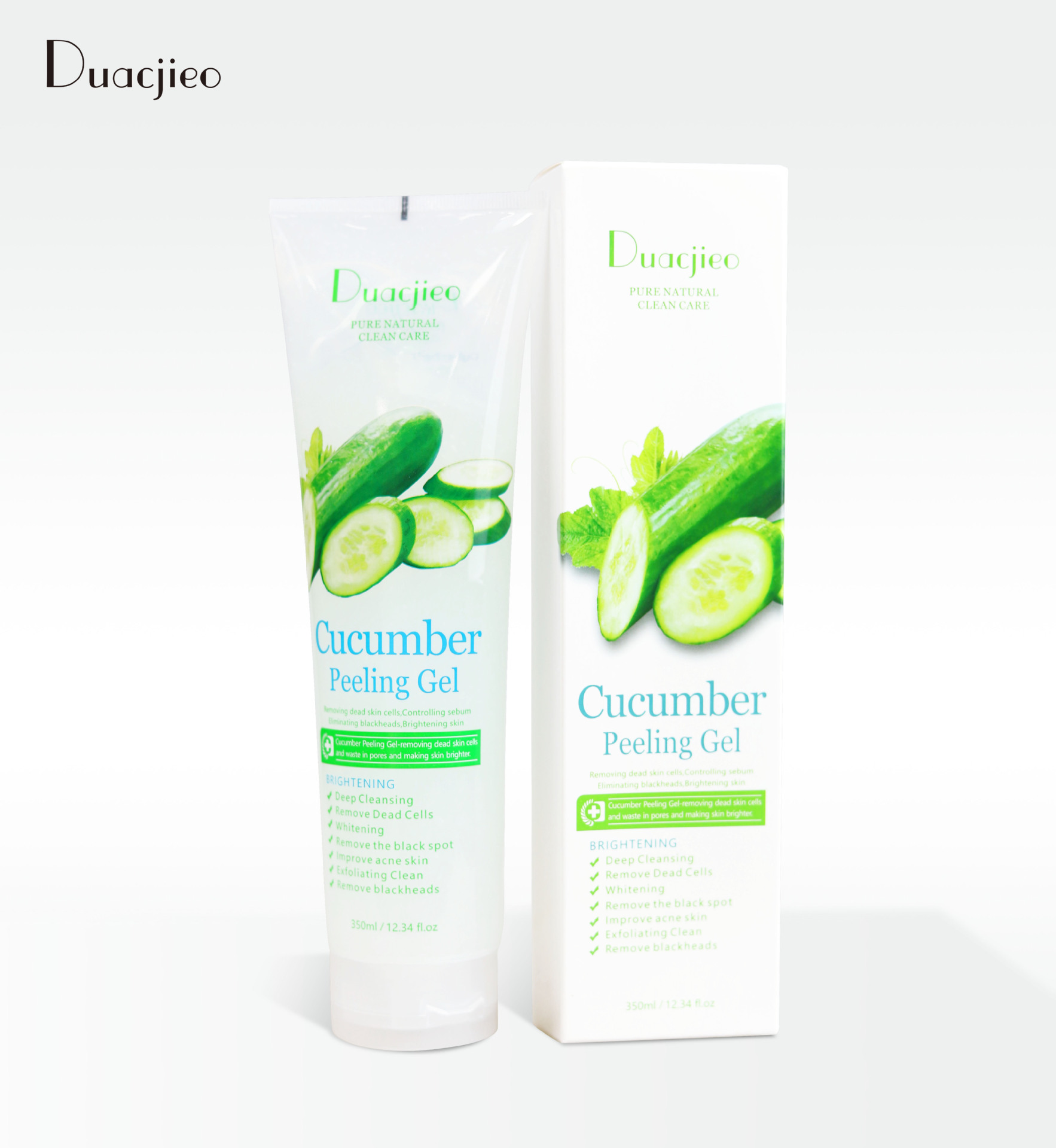 Duacjieo Body Exfoliating Gel, Scrub and Mud Cream for export, all in English packaging pic 8