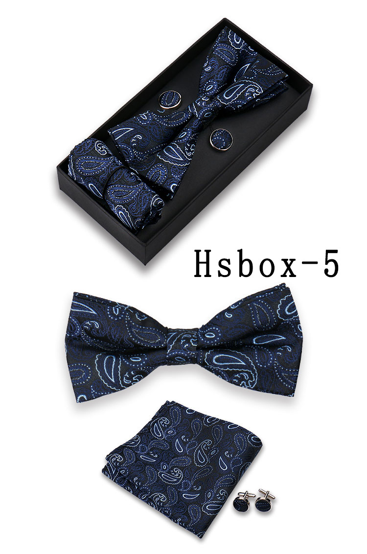 男士结婚礼服配饰套装红色领结口袋巾袖扣三件套现货男士领结领花西装配件详情7