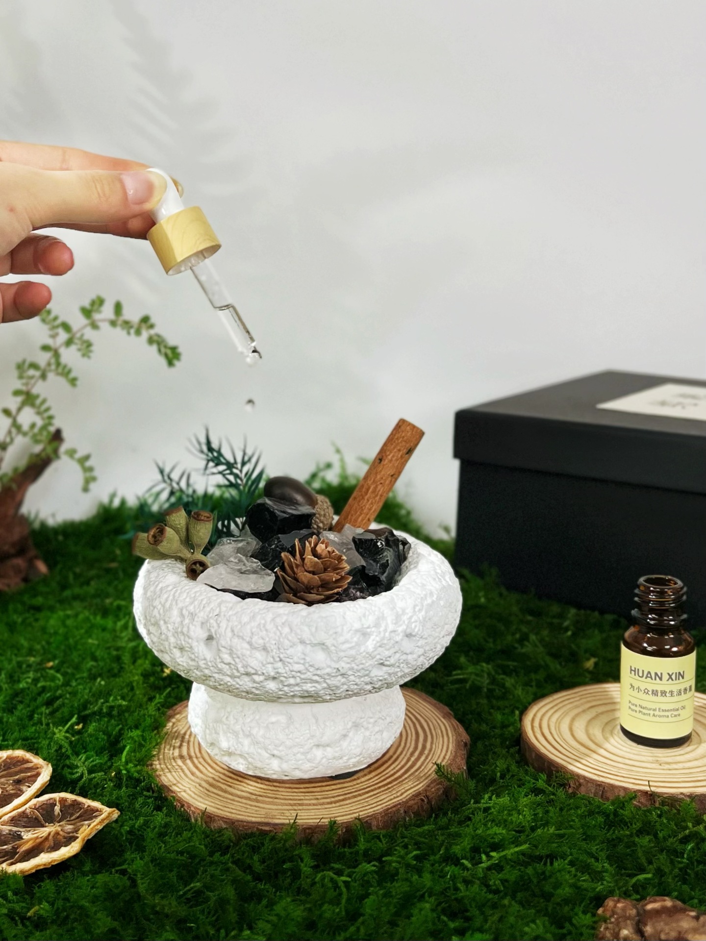 绿野仙踪精油扩香石香薰蜡烛礼盒水晶石室内家居摆件详情12