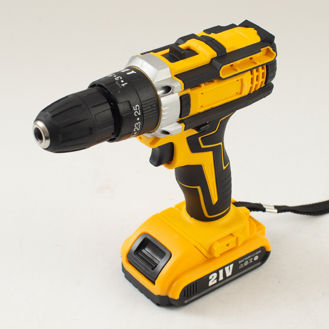 Lithium battery rechargeable hand drill, rechargeable drill, household and industrial multi-functional dual-speed impact drilling electric screwdriver pic 3