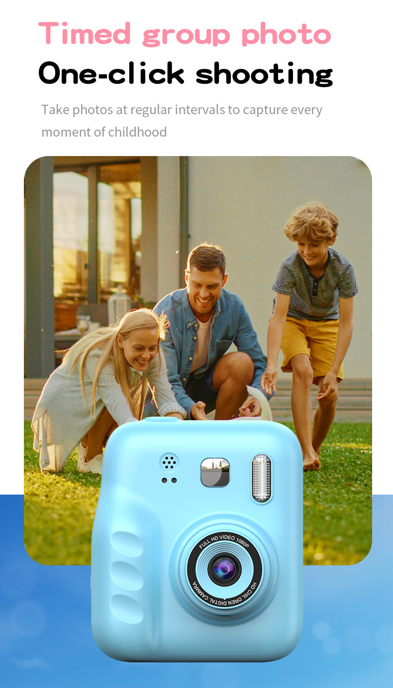 Y300拍立得便携式热敏打印相机可照相录像儿童玩具礼物即拍即出片详情10