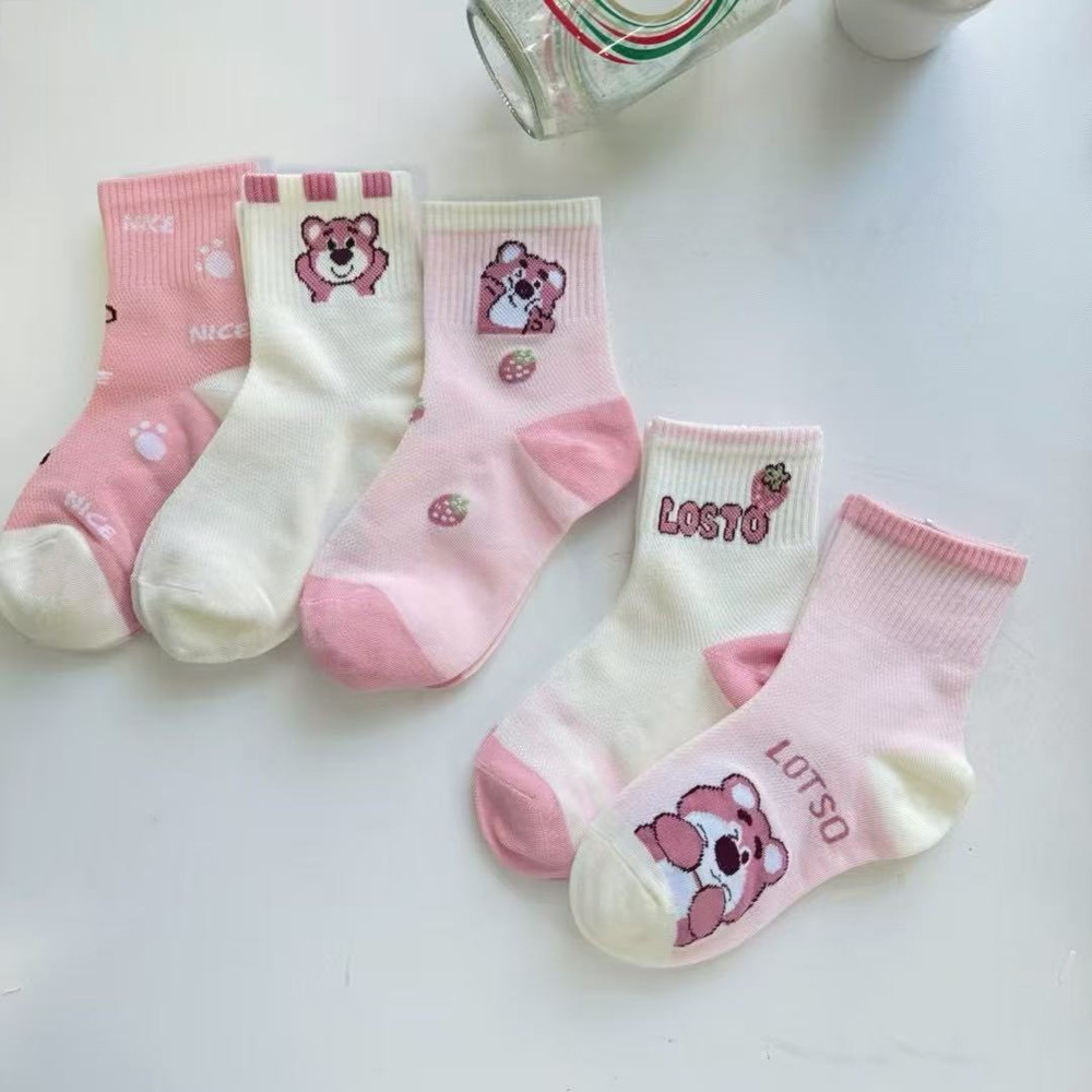薄棉网眼宝宝袜子男童女童儿童中筒袜男女中筒卡通春夏新款棉袜详情16