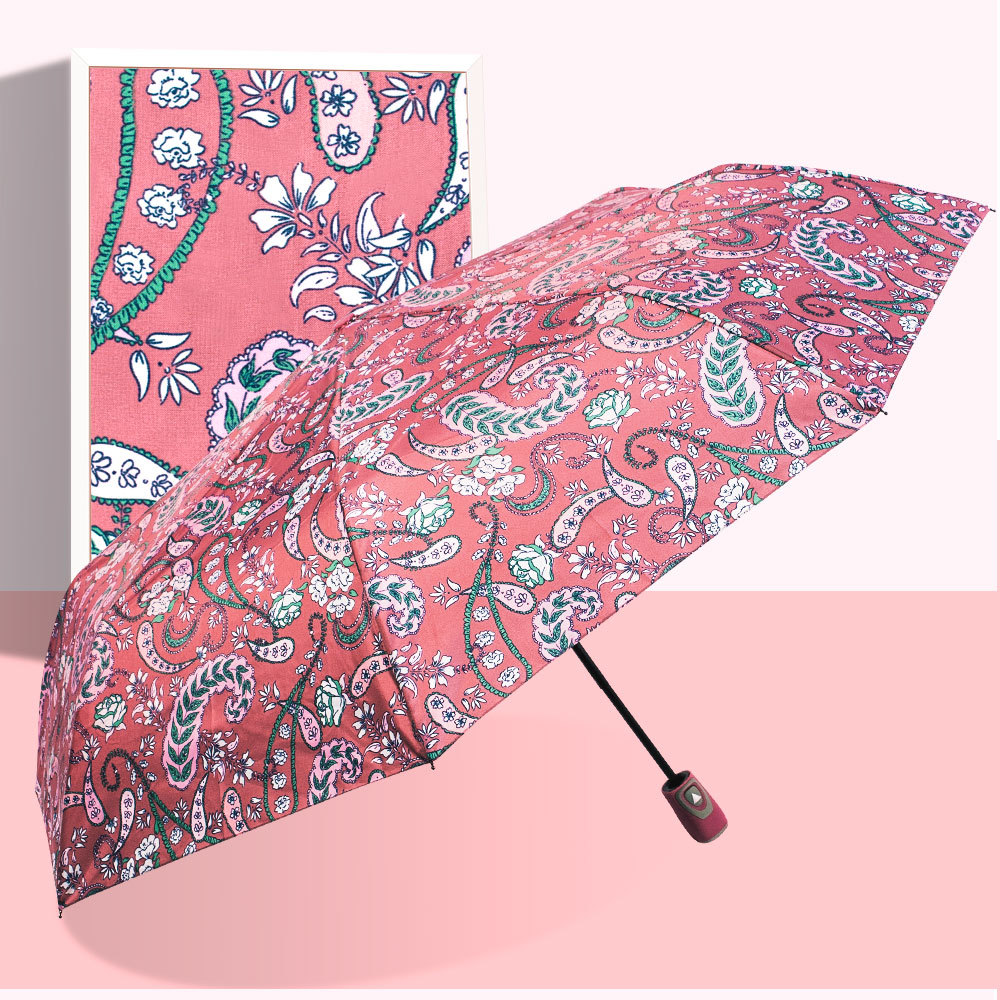 星宝三折自开伞外贸伞three folding umbrella雨伞出口批发现货详情10