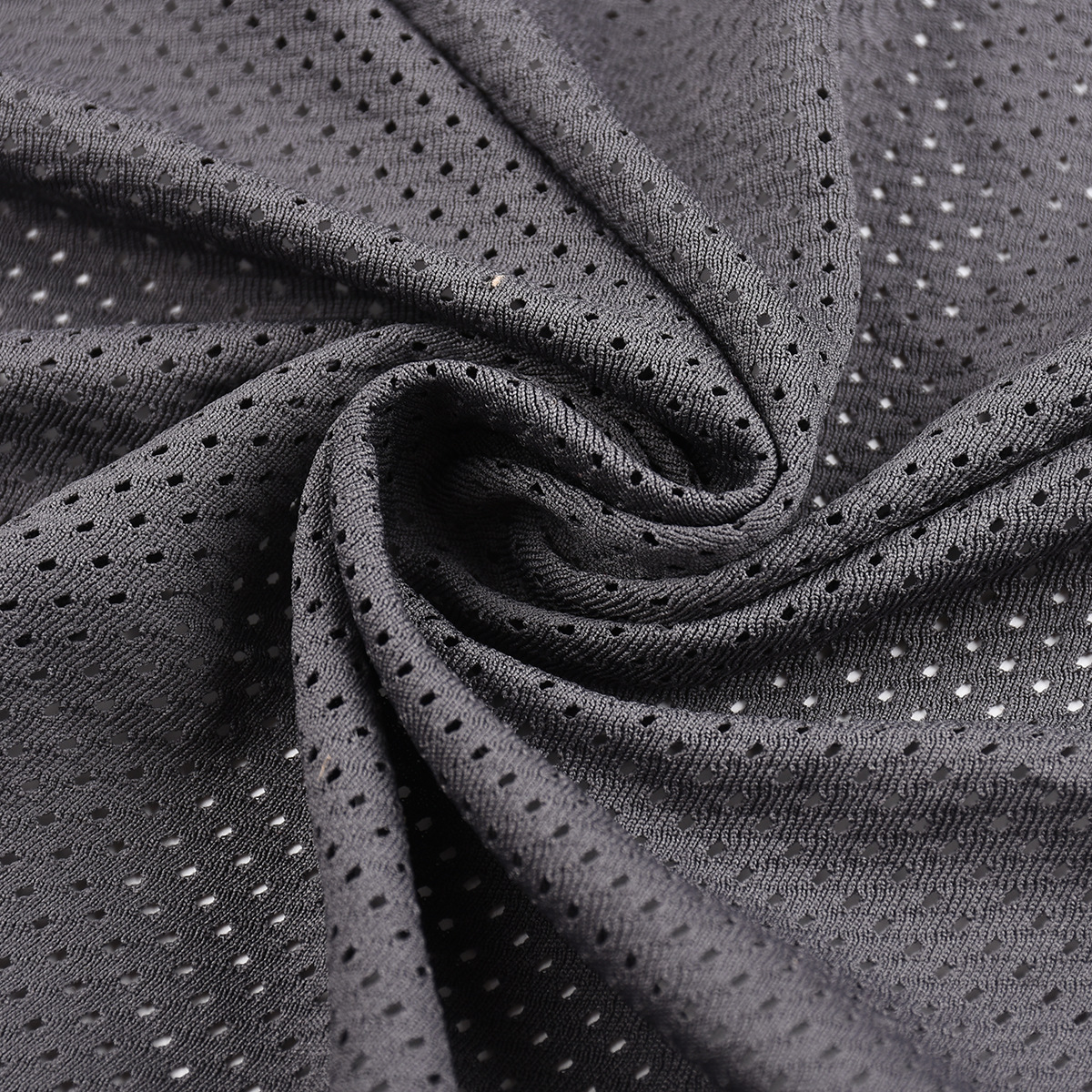 Factory direct supply of 75D low-elasticity seven-hole and one-hole fabric warp knitted mesh fabric breathable and quick-drying sportswear and shoe material fabric pic 7