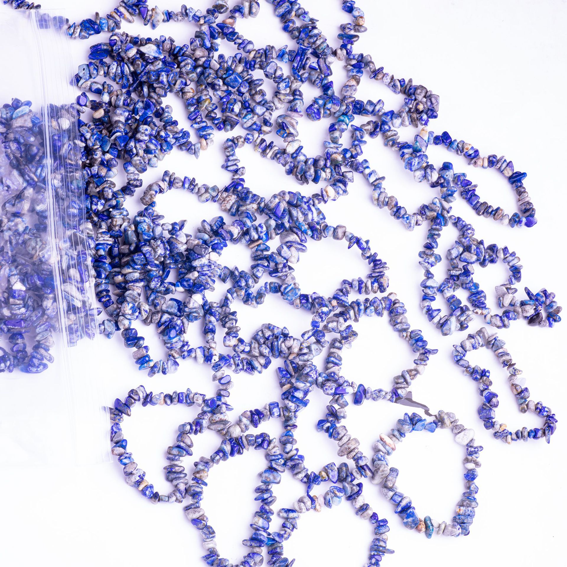 批发天然石水晶碎石女士链条手串不规则小碎石紫晶手串手饰品详情21