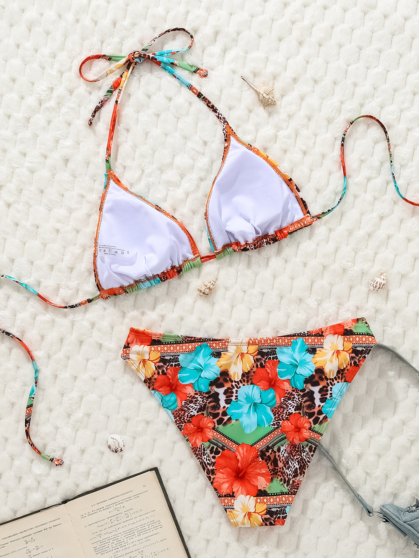 2026 New European and American cross-border bikini print leopard print strap triangular cup sexy bikini two-piece swimsuit for women pic 22