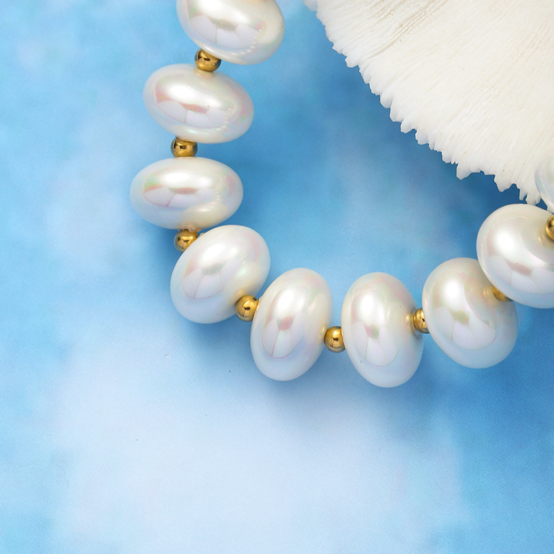 Natural freshwater precious handcrafted bracelets, Baroque pearls, irregular-shaped pearls, versatile light luxury bracelets, pearl wholesale pic 6
