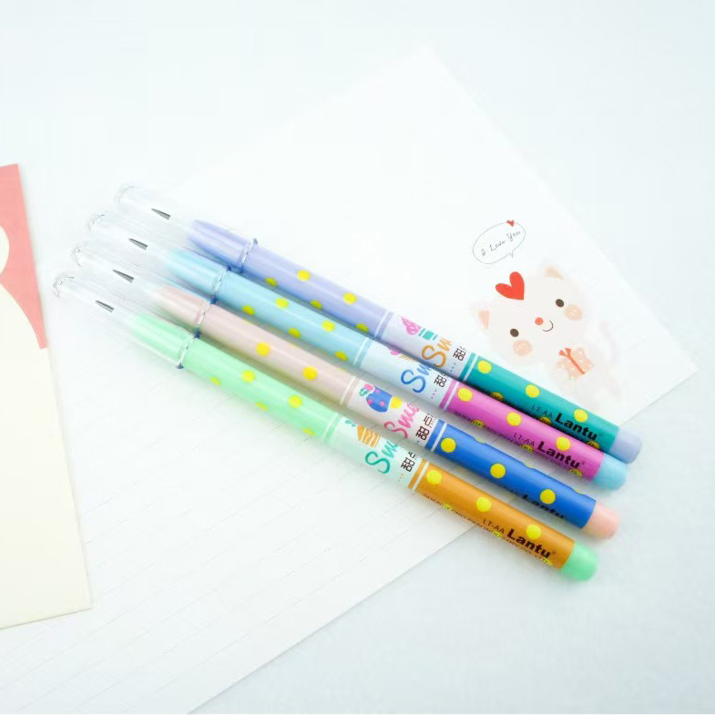 糖果色波点免削子弹铅笔 学生可换芯下蛋笔 书写顺滑免削铅笔批发详情2