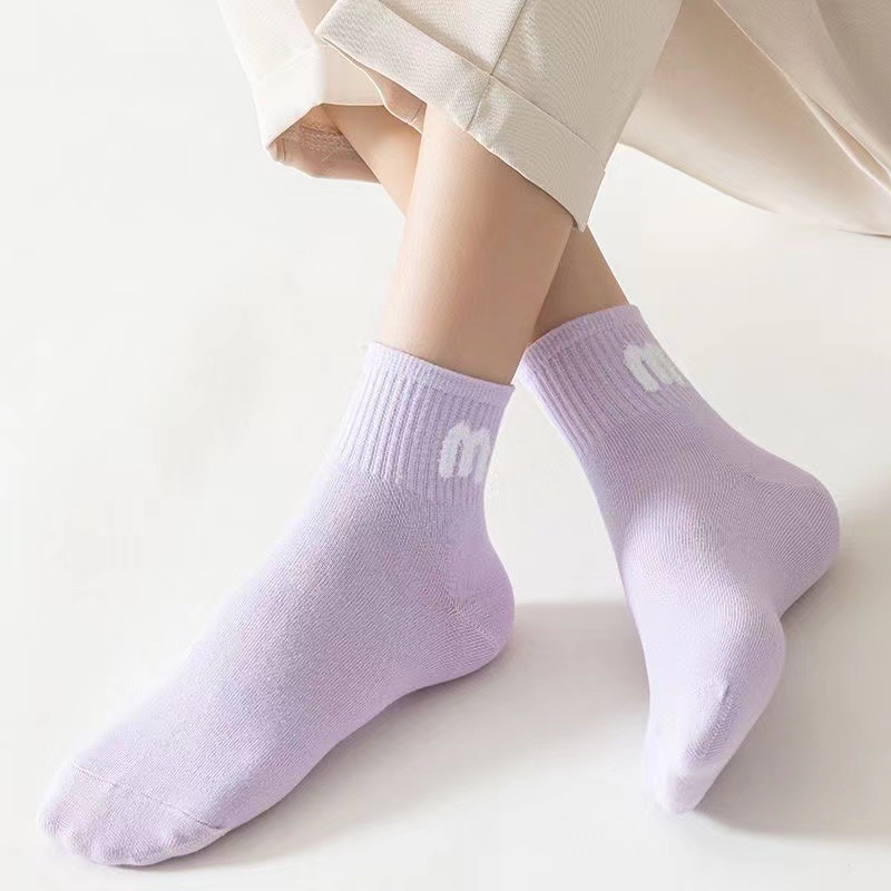 袜子女中筒运动袜防臭休闲秋冬款韩版全棉女士棉袜吸汗防臭袜子详情8