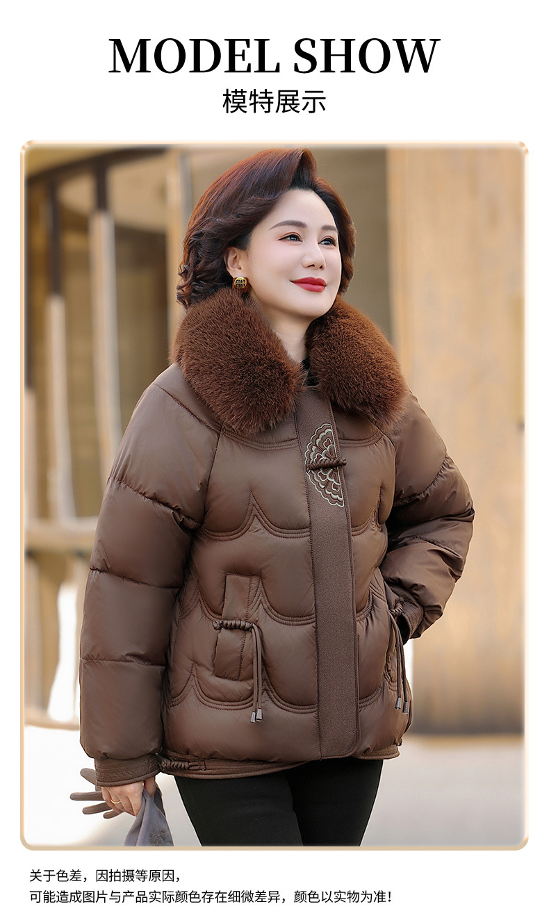档口批发2025新款中年妈妈装棉服棉衣中老年加厚冬棉袄奶奶装外套详情8