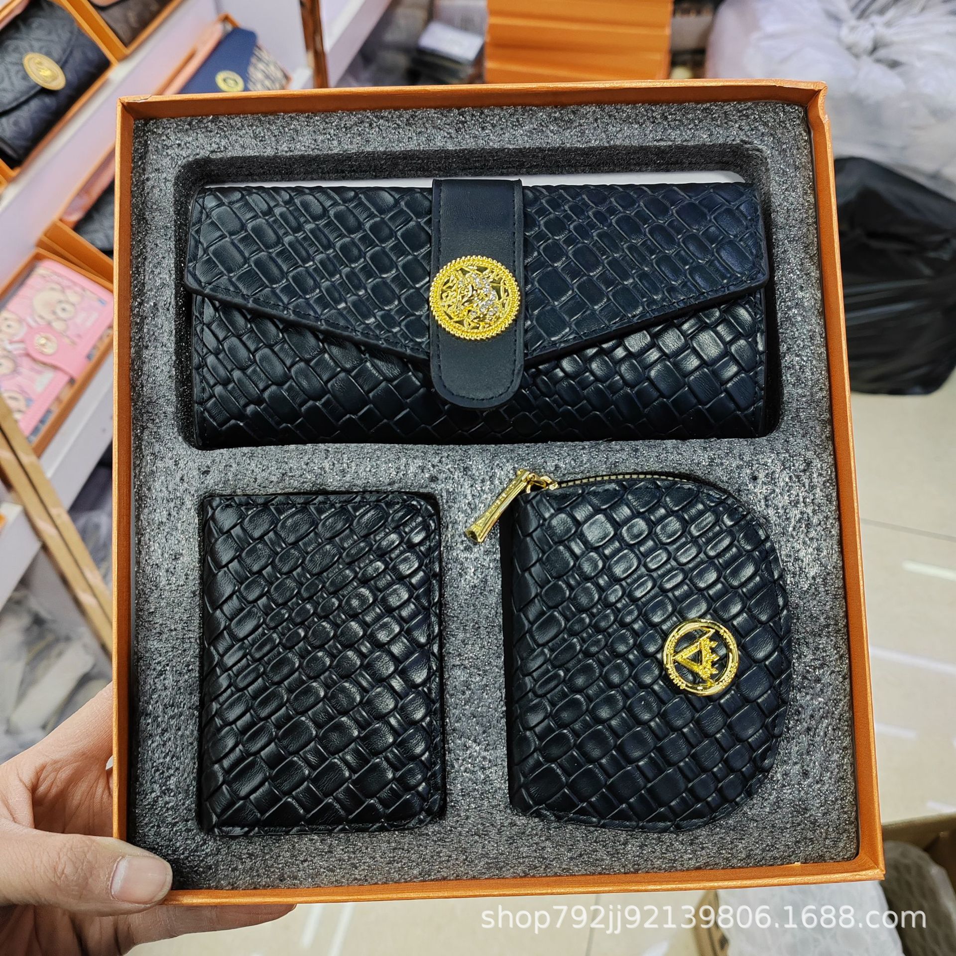 2024新款三件套礼盒装钱夹卡包套盒详情25
