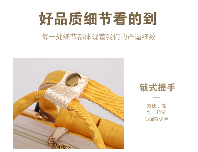 妈咪包工厂直销新款母婴包多功能尿布包妈妈包跨境尿垫保温包双肩详情25