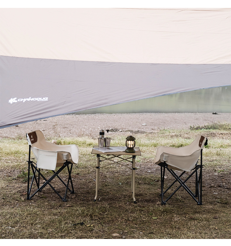 Xanuoduoji outdoor folding table and Chair three-piece Set Portable camping equipment Self-driving tour picnic Egg roll Table set pic 14