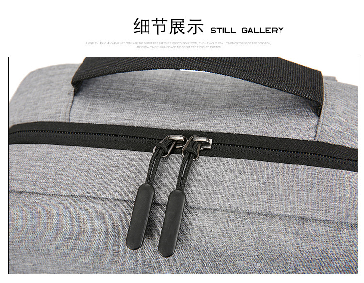 跨境大容量17寸双肩电脑包可定制高级感商务通勤旅行背包电脑包详情28