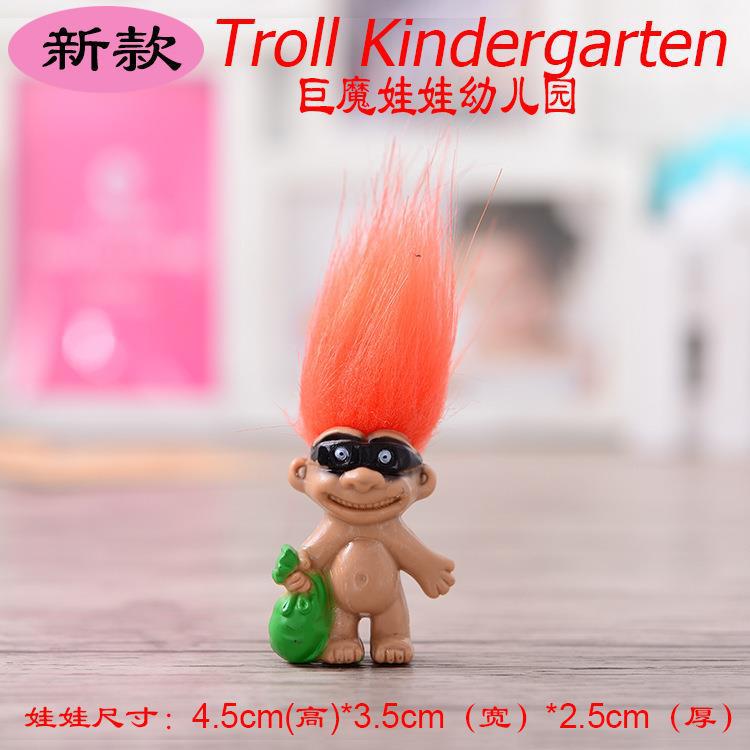 跨境热销巨魔娃娃丑娃复古注塑公仔印第安毛孩8个款式盲盒潮玩详情8