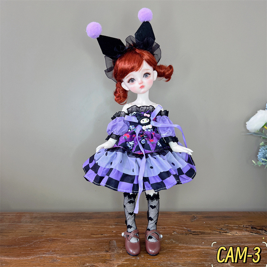 6分BJD玩偶换装衣服30厘米洋娃娃衣服森系可爱卡通洛丽塔裙子详情3