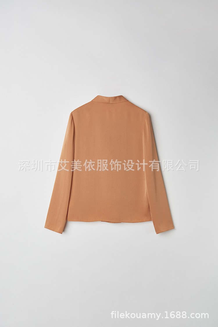 2023新精品双层真丝衬衫春夏衬衫女 重磅长袖OL通勤女装一件代发详情18
