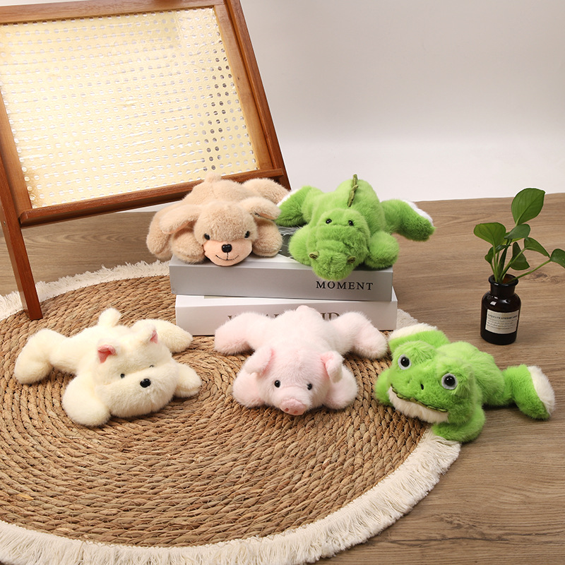 Wholesale of cute cartoon palm-sized plush toys, bear frog dolls, wedding throwing dolls pic 6