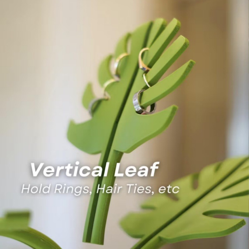 跨境新款Monstera Coaster龟背竹杯垫3D打印植物装饰品塑料工艺摆件详情8