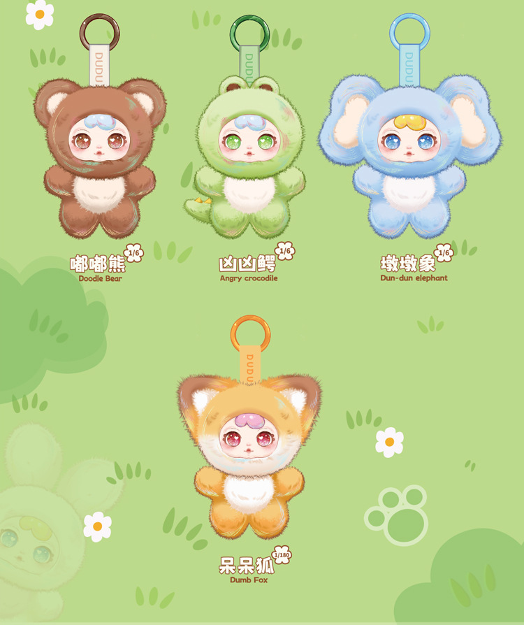 Cartoon plush girl milk candy blind box, trendy plush toy, plush pendant blind box, cute animal party blind box decoration pic 3