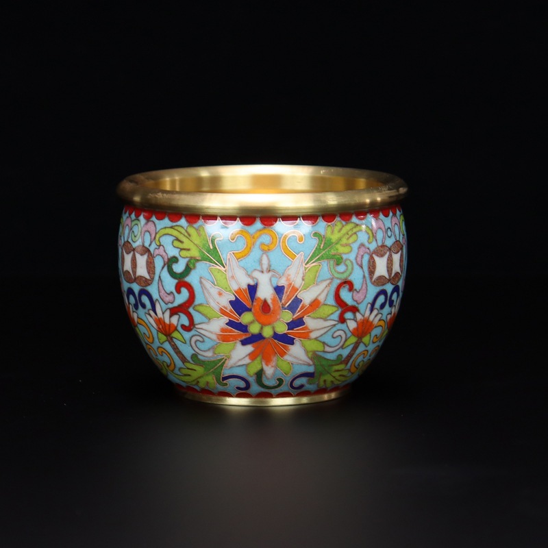 Beijing Cloisonne feng shui ornaments for attracting and gathering wealth - traditional cast copper cloisonne low-temperature enamel wrapped branch wealth VAT pic 7