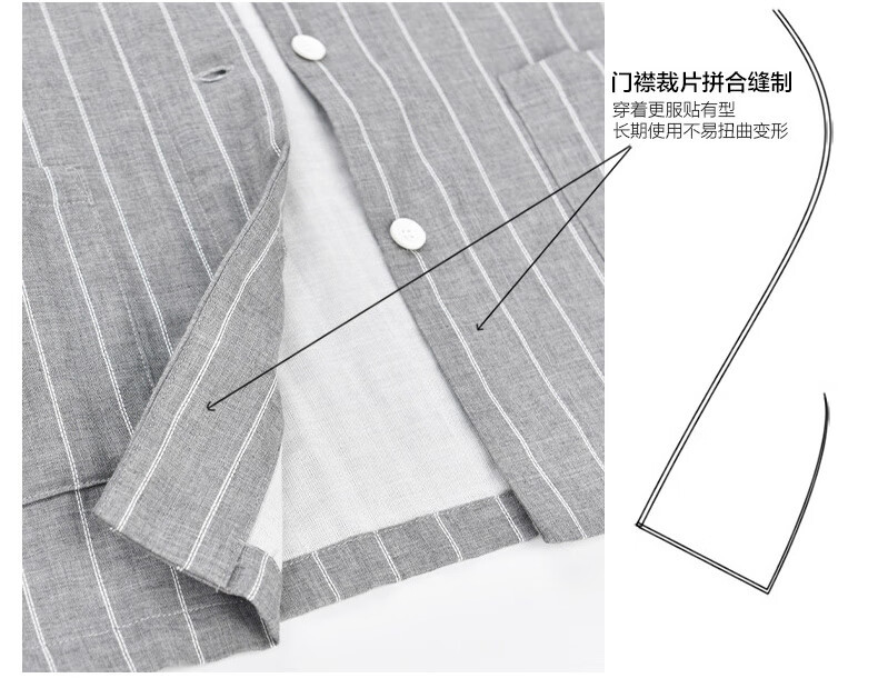 Muji pure cotton double-layer yarn pajamas and pajama pants set for men and women, high-end cotton yarn long-sleeved home wear for spring and summer pic 4