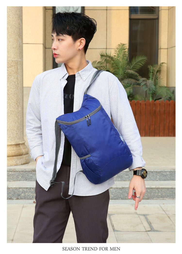 Wholesale of cross-border best-selling ultra-light skin bags, casual travel portable storage bags, and multi-functional foldable backpacks pic 19
