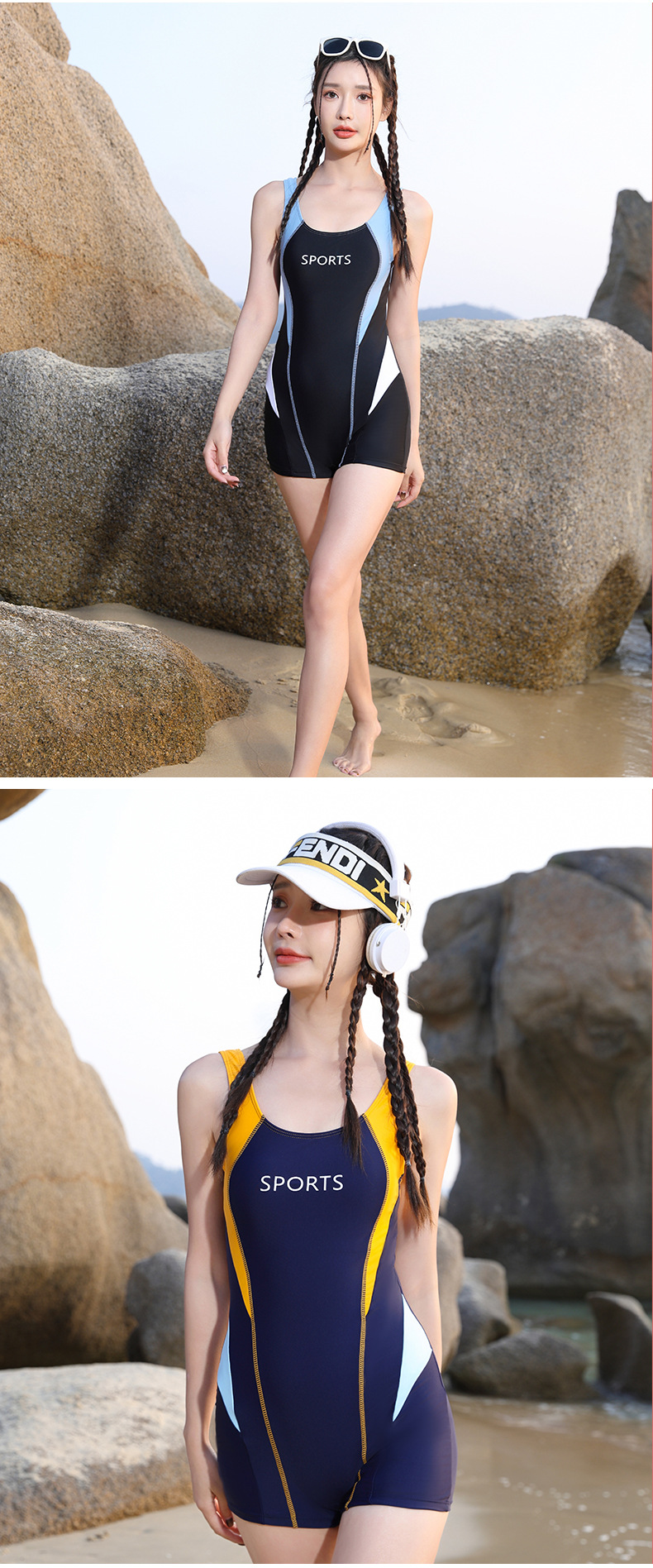 Professional training swimsuit for women, one-piece flat Angle, slimming and shaping, 2024 new style, student sports, quick-drying, specially designed for swimming pools pic 29