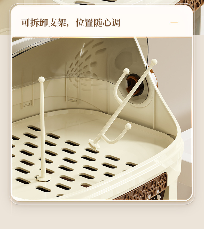 Mesa a prueba de polvo soporte de almacenamiento de tazas soporte de taza de agua estantería de almacenamiento juego de té taza de café caja de almacenamiento pic 6