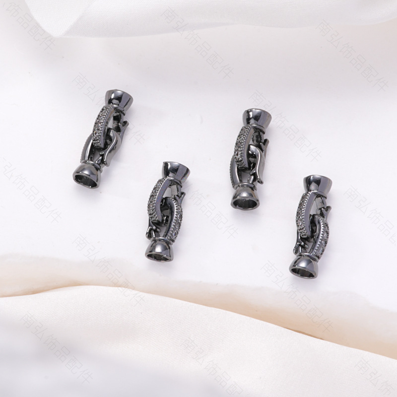 珍珠项链扣头镶锆喇叭扣万能扣收尾扣手链扣毛衣链diy珠宝配件详情14