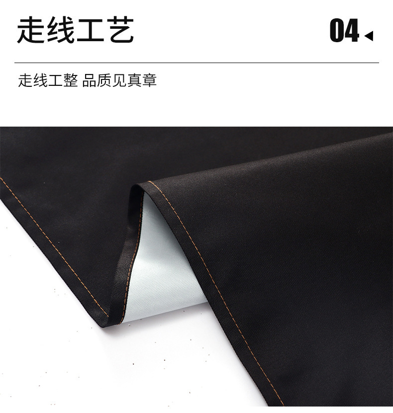 【厂家直销】围裙印字餐饮奶茶花店超市蛋糕店专用耐磨防水工作服详情11