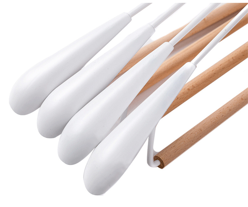 实木铁艺衣架金属宽肩无痕衣挂服装店家用裤架多功能轻奢铁木衣架详情18