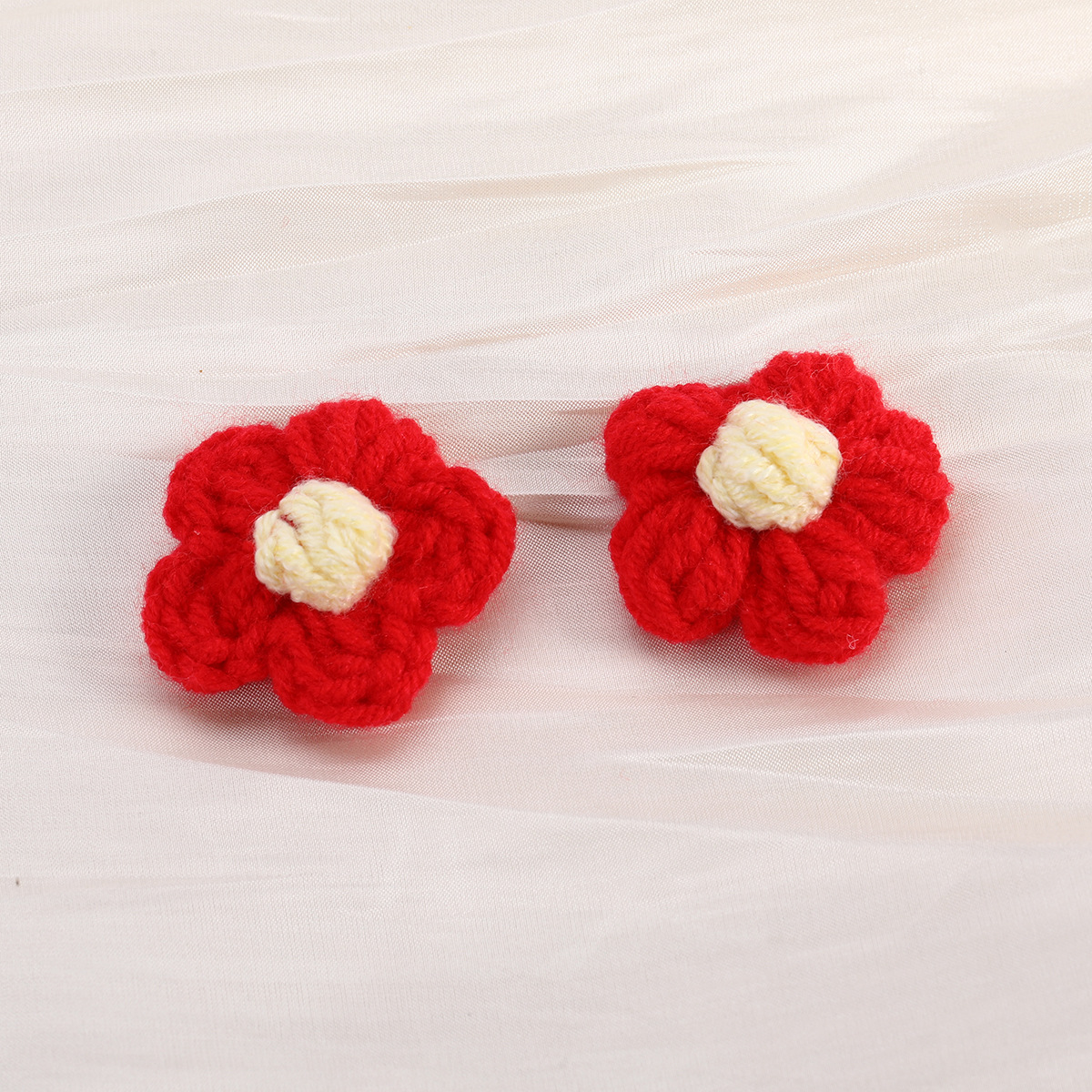 Cute handmade choux pastry, cotton, wool, thread, flower diy accessories, corsages, clothing accessories, bag pendants materials pic 13