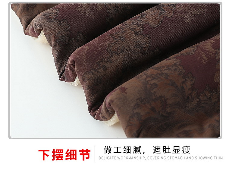 中老年人女冬装奶奶棉衣加绒加厚时尚老太太唐装棉服妈妈棉袄外套详情9