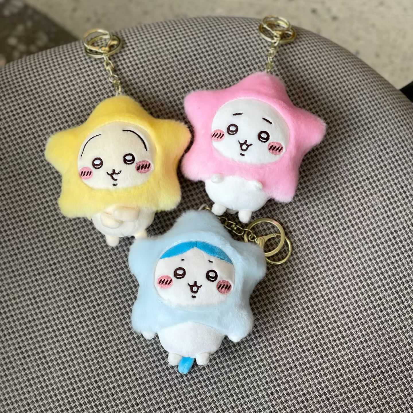 可爱星星自嘲熊毛绒挂件创意小八钥匙扣公仔玩偶饰品批发玩具娃娃布艺公仔详情4