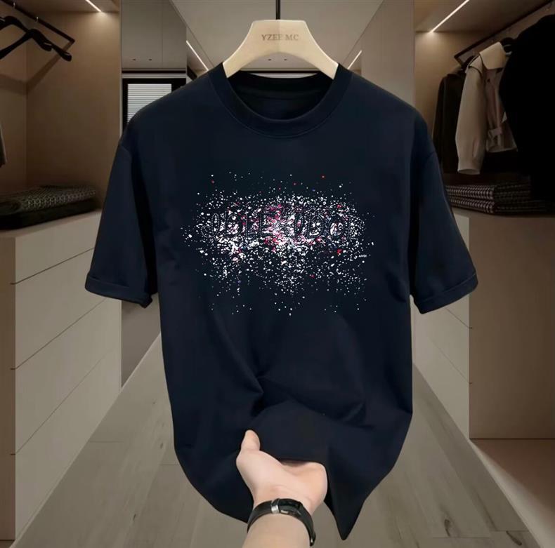 跨境夏季新款男士短袖t恤国潮圆领修身潮流休闲百搭速干运动上衣详情14