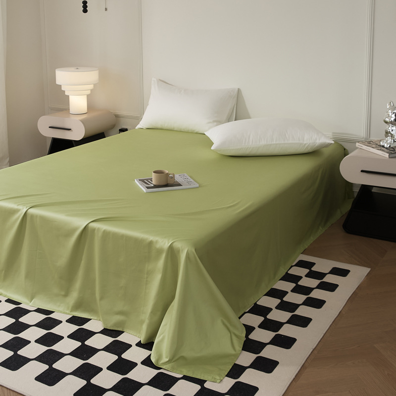 Single-piece quilt cover, pure cotton long-staple cotton bed sheet, bed cap, oversized quilt cover, skin-friendly single and double solid color bedding pic 42