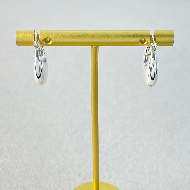 fever同款欧美ins博主扁圆耳环简约大气高级感秋冬椭气质简约耳饰详情12