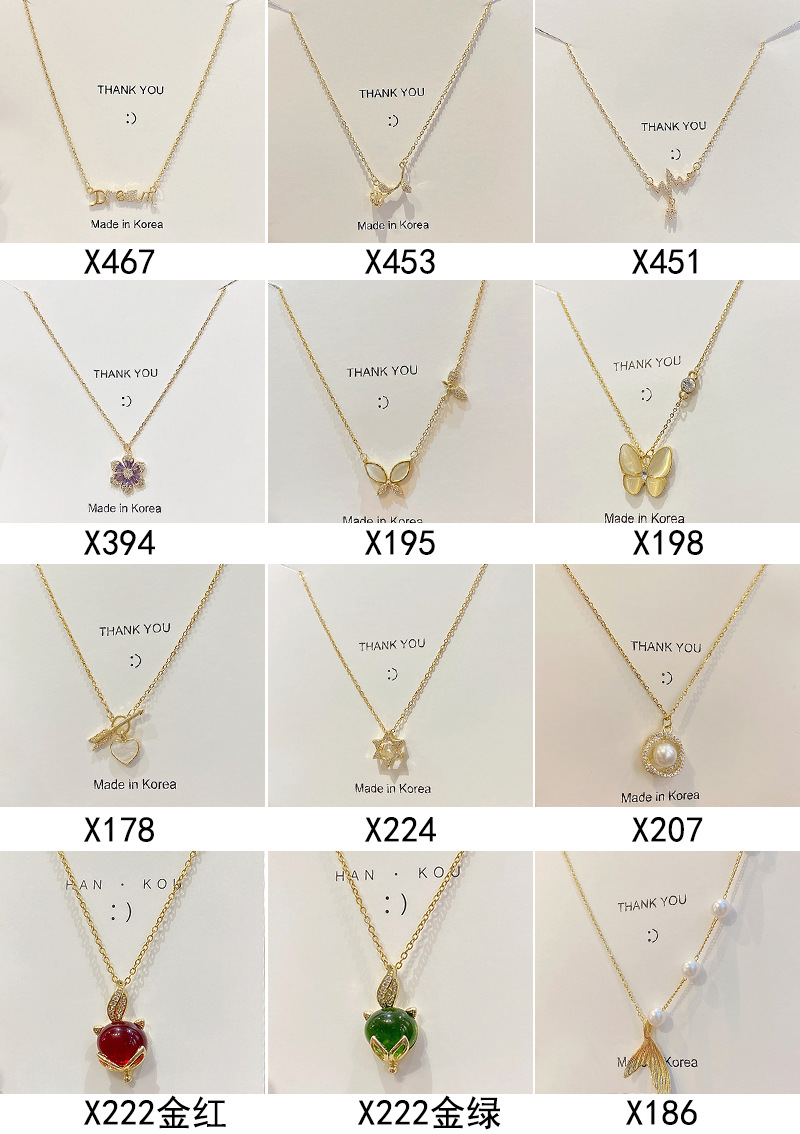 Korean retro titanium steel necklace for women, versatile and high-end pearl pendant, ins style niche collarbone chain accessory wholesale pic 13