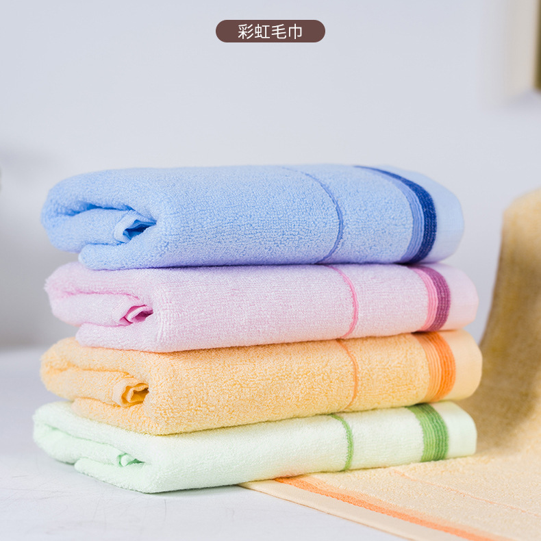 Wholesale bamboo fiber towels, household soft, absorbent and non-shedding adult face towels, custom-made thick large towels pic 26